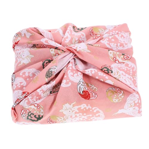MOTHNUR Paño Envoltorio Japonés para Fiambrera de Algodón con Estampado Floral Rosa Resistente y Multifuncional para Picnic y Comida