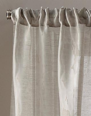 Miniatura 8 de DKNY City Sky - Par de paneles de cortinas traslúcidas para ventana, 84 pulgadas, lino