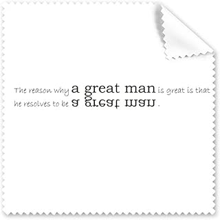 Quote A Great Man is Great for He Wants to Be A Great Man Cleaning Cloth Phone Screen Glasses Cleaner 5pcs