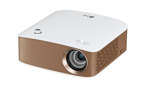 LG PH150G   Proyector Minibeam Portátil con batería incorporada (HD 1280x720, LED, contraste 100,000:1, 130 lúmenes)   Blanco [VERSION UK]