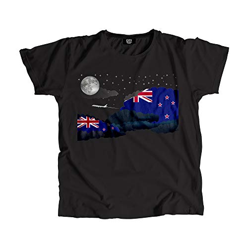 T-shirt Nouvelle-Zélande Night Clouds pour homme et femme en coton