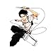 A/X 13 cm x 12 cm per Attack on Titan Adesivi e Decalcomanie per Auto Levi Ackerman Vinile Impermeabile