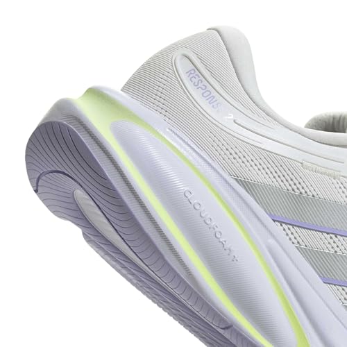 adidas Damen Response 2 Running Shoes, Crystal White/Silver met./Glow Purple, 43 1/3 EU – Ansicht 5
