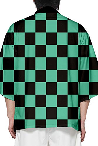 Cardigã masculino baycon Demon Slayer Kimetsu no Yaiba Kamado Tanjirou Tomioka Giyuu Robes Cosplay,