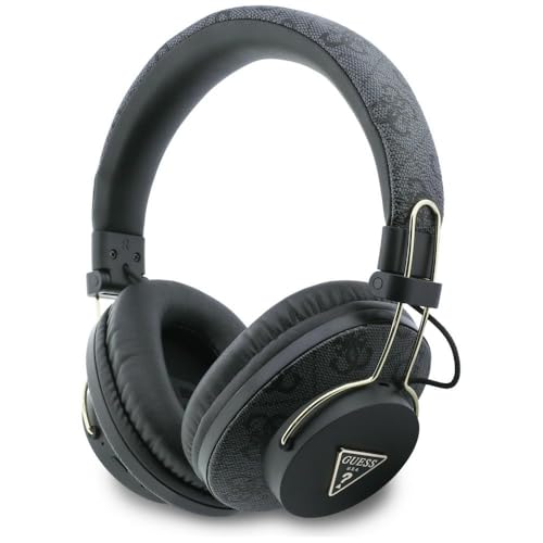 Auriculares Guess Triángulo Logo para Teletrabajo y Viajes Urbanos en Negro