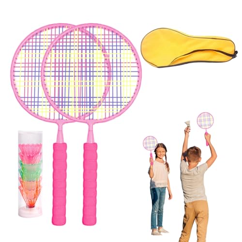 Biniveil Juego De Palas De Bádminton - Raquetas Infantiles De...