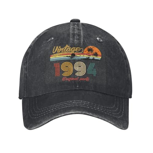 Gorra de béisbol Vintage de 1994 con Piezas Originales lavadas para Hombre y Mujer, Regalo de cumpleaños Divertido, Gorra de