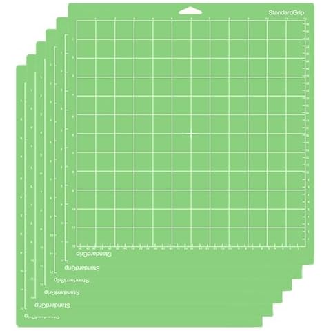 FLPMIX Cutting Mat 12x12 inch for Cricut 6 Pack Maker 3/Maker/Explore 3/Air 2/Air/One Standard Grip Adhesive Sticky Cut Pads Replacement Accessories for Scrapbooking And Stamping Supplies Cricket Cover