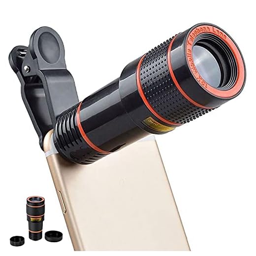 Yolistar 12x Lente per Telescopio, Teleobiettivo Monoculare HD, Kit Obbiettivi Smartphone, Universal Phone Obiettivo Fotocamera per La Maggior Parte Degli (Nero, 3.5×10cm)