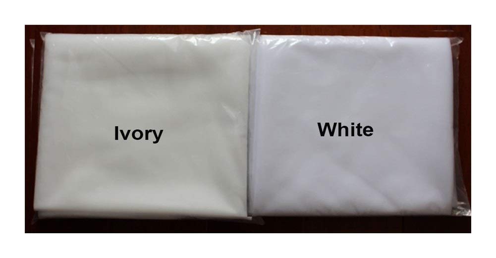 chustka z gazy na głowę, Koronkowe aplikacje na welon katedralny, wspaniałe dodatki ślubne dla(White,350cm)