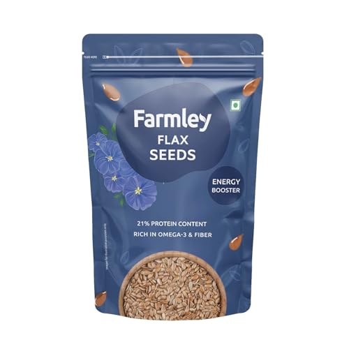 Farmley Premium Flax Seeds for Eating 200 grams Healthy Diet Source of Fiber