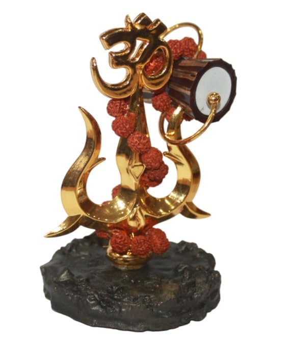Estatua Trishul Damru para Decoración y Altar miniatura 7