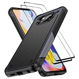 Jeylly Funda para Xiaomi Poco X3 Pro/PocoX3 NFC/Poco X3 con 2 protectores de pantalla de vidrio templado, gris