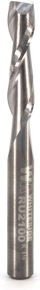 Router Bits RU2100 Standard Spiral Bit with Up Cut Solid Carbide 1/4-Inch Cutting Diameter and 1-Inch Cutting Length