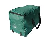 Reisetasche Sporttaschen großer Wagen 140 Liter mit Rollen. Größe XXL (Dunkelgrün)