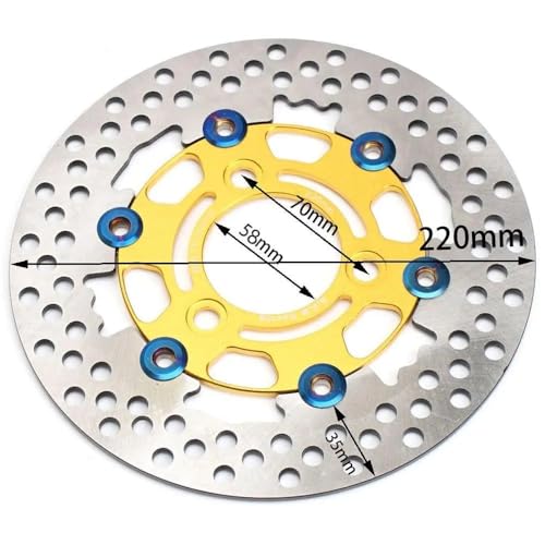 Disque de frein flottant 220mm de haute précision pour roue avant de scooter électrique Niu