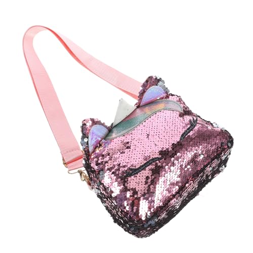 Sac licorne rose à paillettes pour sorties décontractées et balades du week-end