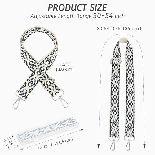 Image of Purse Strap Replacement Crossbody Wide Shoulder Strap Adjustable Replacement Belt Wide 3.8cm Straps for Purse Bag