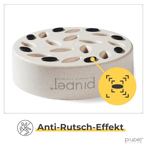 PiuPet® Antischlingnapf Hunde I 0,8L I Spülmaschinenfest | Schlingnapf Hunde groß | Slow Feeder Hundenapf | Futternapf Hund | Dog Bowl | Anti Schling Napf Hund