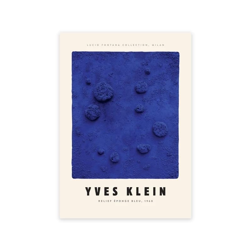 Art mural français Yves Klein pour une décoration moderne du salon