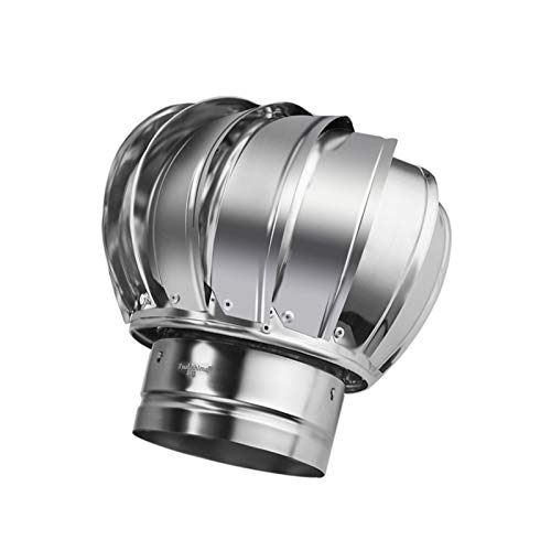Extracteur éolien acier inoxydable pour ventilation de cheminée standard