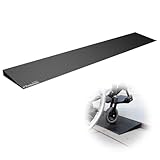 Ruedamann 1' Rise Threshold Ramp for Doorways, Sturdy Rubber Threshold Ramp, Non-Slip Power Door Ramps for Wheelchairs is Adjustable and Cuttable for Doorways,Curb, Scooters, Driveways