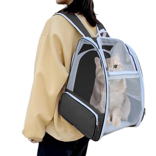 Pet Travel Backpack - 42cm Oxford Cloth PVC Mesh, Comfortable Spacious Carrier, Breathable Design | Pet Backpack Carrier for Dog