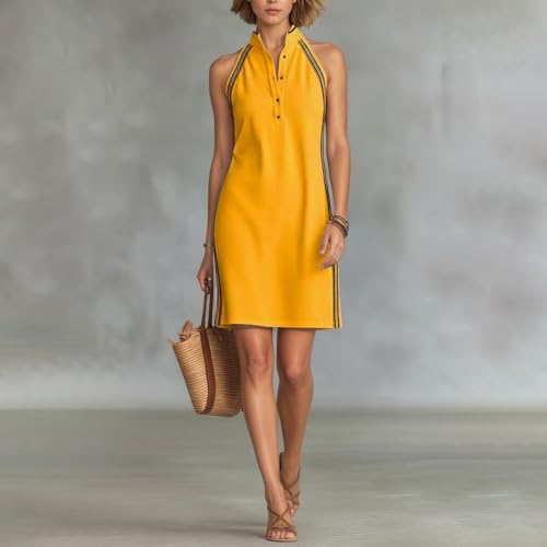 Robe midi décontractée ample et légère pour femme moderne