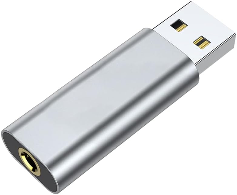 Upgraded 2 in 1 USB to Audio Jack USB External Sound Card 3.5mm Audio Adapter