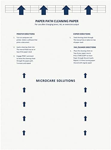 Laser & Inkjet Printer Cleaning Sheet (8.5 x 11) 10 Sheets