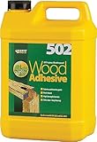 Everbuild 502 All Purpose Waterproof PVA Based Wood Adhesive - 5 Litre, White