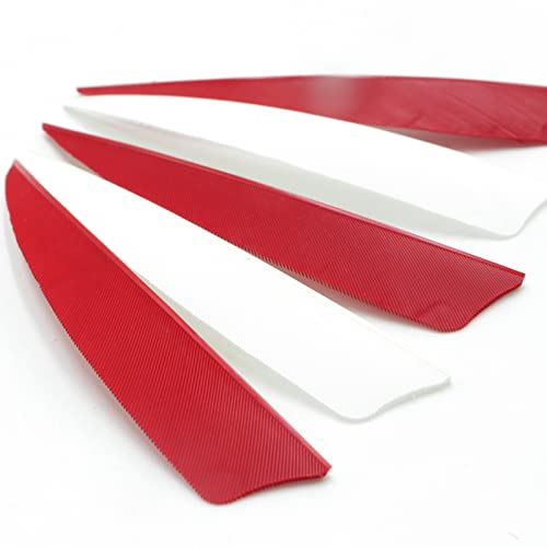 Obtoutdoor 60Pcs Archery Arrow Feathers 4 Inch Shield Cut Natural Feathers Fletchings Arrow Feathers Fletches Right Wing For Bow Hunting Target #TOP4