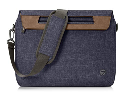 HP Renew 14 Slim Laptop Briefcase Made with Recycled Plastic Bottles and Water-Resistant Material | Navy