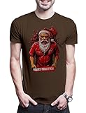 Urban Backwoods Zombie Santa - Camiseta para hombre, marrón, M/5XL
