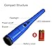 SUMGOTT Pinpointer Metal Detector, Gold Metal Detector Handheld Pinpointer Probe Waterproof with High Accuracy for Treasure Hunting with Waterproof Bag 9V Battery (Included) Blue
