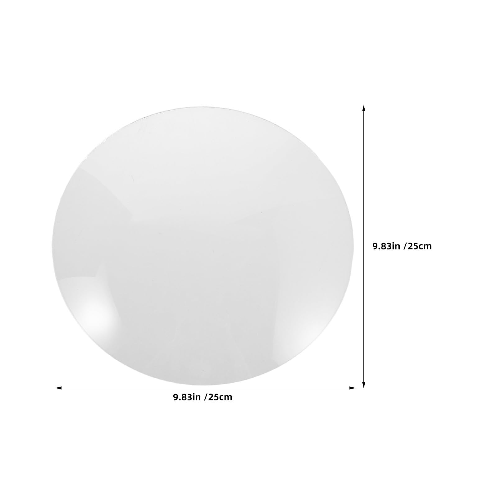 Generico cubierta de vidrio convexo para reloj 10 inch Panel Redondo per relojes de pared e Uso en casa y oficina Multi-Purpose Vetro Panel con Enhanced Visibility e DIY Projects