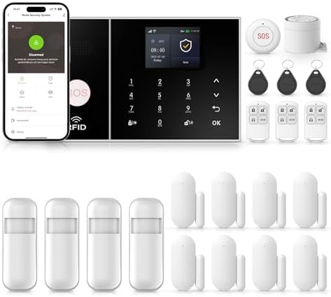 Kit de Alarme de Segurança Residencial Inteligente 4G, Sistema de...