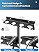 Multi Microphone Holder (Aluminum) for Handheld Dynamic, Wired and Wireless Mics, Multiple Mic Organizer for Mic Stand, Rubber Padding/Wall Mounted or Mounted to 5/8