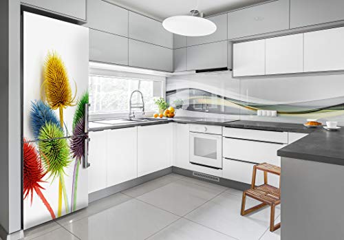 Etiqueta engomada del refrigerador 60x180 cm de Tulup con película autoadhesiva motivo cardo 3