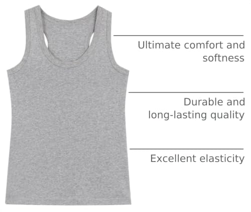 Image of Soft Undershirt Tank Top Cotton Sleeveless Shirts for Girls Or Boys