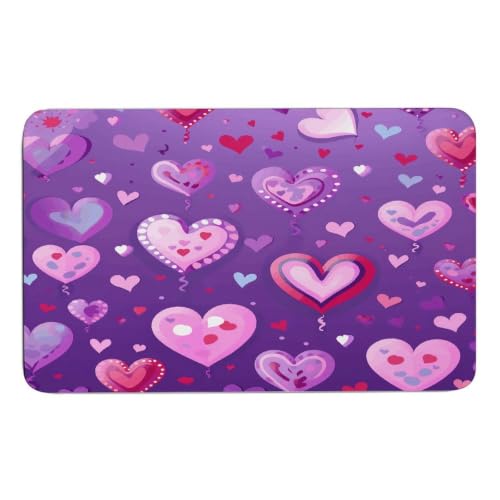 Alfombrillas antideslizantes Purple Love de diatomite 50x80cm 2