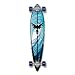 Yocaher Punked Graphic Pintail Complete Longboard Skateboard, Tsunami, 40 x 9-Inch