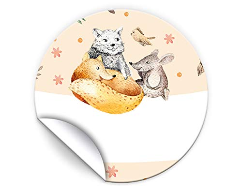 JuNa-Experten Lot de 12 cartes d'invitation pour anniversaire d'enfant fille garçon animaux de la forêt avec 12… - Image 8