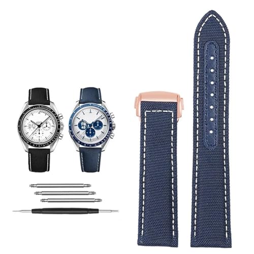 Bracelet nylon 19mm anti-transpiration pour Seamaster 300