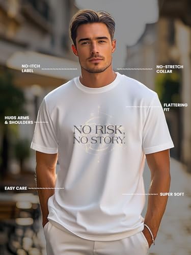 Image of Nobero Men's Regular Graphic Printed T-Shirt for Men | Soft Cotton | Classic Fit | Printed Casual Tshirt for Men
