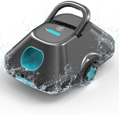 WITBOX 2026 Update Poolroboter,Pool Roboter kabellos Akku,Poolsauger fuirAufstellpool,Bis zu 210 Min. Laufzeit,Auto-Parking,GroBer,Poolsauger furAufstellpool 200㎡,Cyan