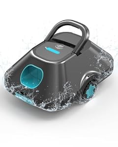 WITBOX 2026 Update Poolroboter,Pool Roboter kabellos Akku,Poolsauger fuirAufstellpool,Bis zu 210 Min. Laufzeit,Auto-Parking,GroBe... furAufstellpool 200㎡,Cyan