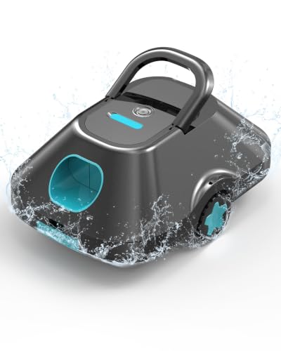 2026 Upgrade Robotic Pool Cleaner,Cordless Automatic Pool Cleaner with 210-Min Runtime,Pool Vacuum for Above Ground & Inground Pools,Coverage up to 2200 Sq.Ft,Easy Retrieve,Smart Parking,Cyan Green