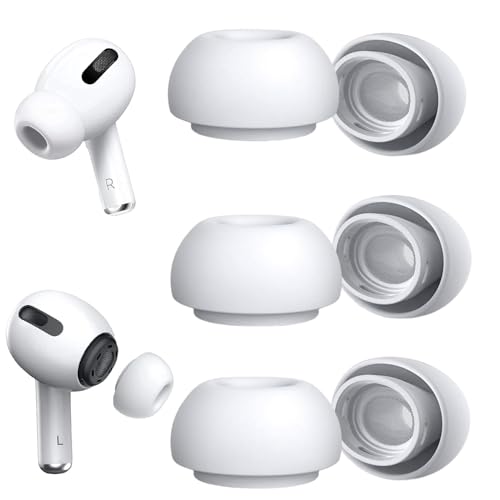 6PCS Replacement Ear Tips Compatible with AirPods Pro 2, Soft Silicone Earbuds, Secure Fit for Noise Isolation,Small, Medium, Large Sizes 6PCS Replacement Ear Tips Compatible with AirPods Pro 2, Soft Silicone Earbuds, Secure Fit for Noise Isolation,Small, Medium, Large Sizes