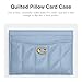 Coach Women's Quilted Pillow Leather Case Accessory-Travelers Card Sleeves, B4/Bluebell, One Size